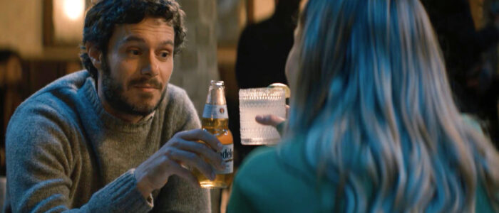 Modelo Product Placement in Netflix's Nobody Wants This with Kristen Bell and Adam Brody